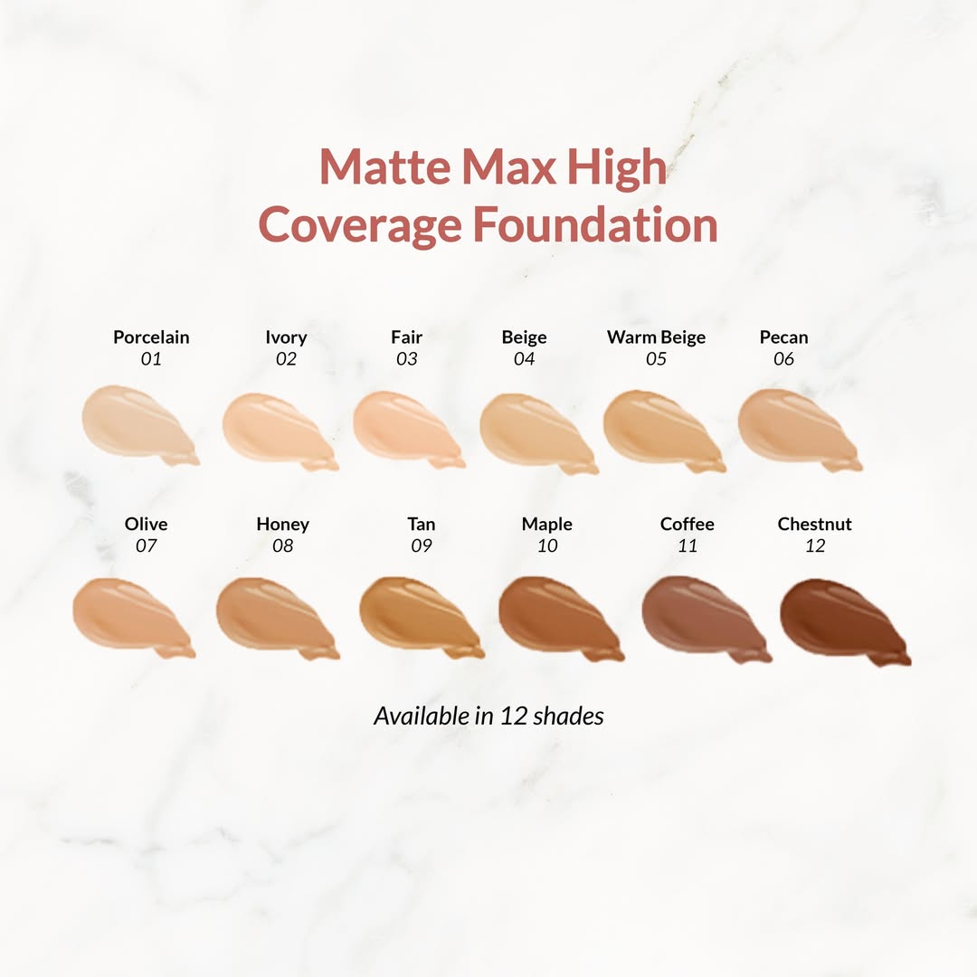 Fond de teint - MATTE MAX Haute couvrance SPF20