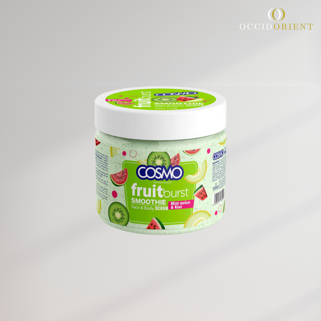GOMMAGE VISAGE ET CORPS À LA MENTHE, MELON ET KIWI